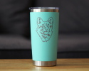 Corgi Face Insulated Travel Tumbler