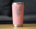 Corgi Face Insulated Travel Tumbler