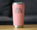 Cavalier King Charles Spaniel Face Insulated Travel Tumbler