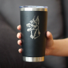Doberman Face Insulated Travel Tumbler