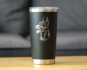Doberman Face Insulated Travel Tumbler
