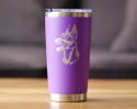Doberman Face Insulated Travel Tumbler