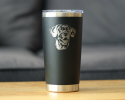 Great Dane Face Insulated Travel Tumbler