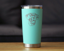 Great Dane Face Insulated Travel Tumbler