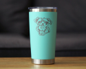 Schnauzer Face Insulated Travel Tumbler