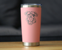 Schnauzer Face Insulated Travel Tumbler