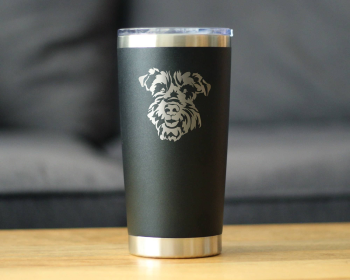 Schnauzer Face Insulated Travel Tumbler