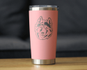 Siberian Husky Insulated Travel Tumbler