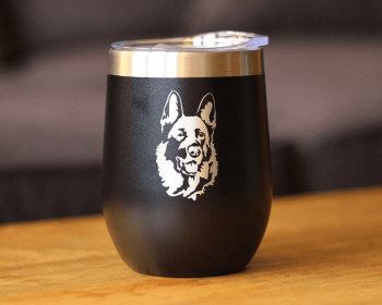 German Shepherd Insulated Wine Tumbler