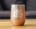 Poodle Happy Face Insulated Wine Tumbler