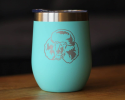 Poodle Happy Face Insulated Wine Tumbler