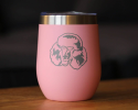 Poodle Happy Face Insulated Wine Tumbler