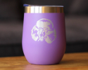 Poodle Happy Face Insulated Wine Tumbler