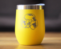 Poodle Happy Face Insulated Wine Tumbler