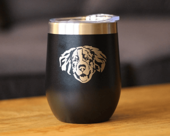 Bernese Mountain Dog Insulated Wine Tumbler