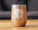 Great Dane Face Insulated Wine Tumbler