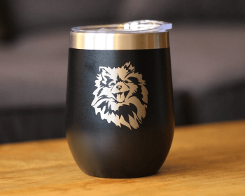 Pomeranian Face Insulated Wine Tumbler