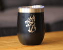 Doberman Face Insulated Wine Tumbler