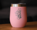 Doberman Face Insulated Wine Tumbler