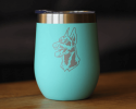 Doberman Face Insulated Wine Tumbler