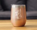 Doberman Face Insulated Wine Tumbler