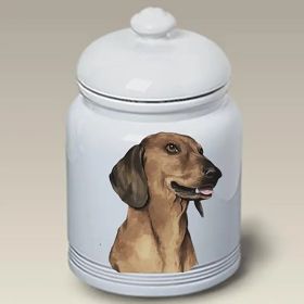 Dachshund - Red - Best of Breed Ceramic Treat Jar