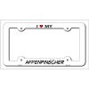 Affenpinscher Metal License Plate Frame