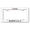 Bearded Collie Metal License Plate Frame