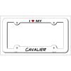 Cavalier Metal License Plate Frame