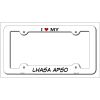 Lhasa Apso Metal License Plate Frame