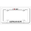 Australian Kelpie Metal License Plate Frame