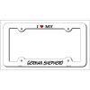 German Shepherd Metal License Plate Frame
