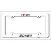 Boxer Metal License Plate Frame