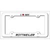 Rottweiler Metal License Plate Frame