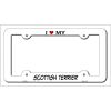 Scottish Terrier Metal License Plate Frame