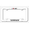 Terrier Metal License Plate Frame