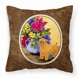 Brussels Griffon Brown Portrait/Landscape Decorative Pillow