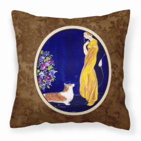Corgi Brown Portrait/Landscape Decorative Pillow