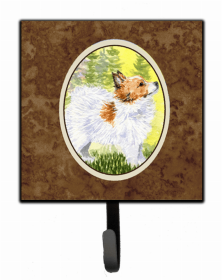Papillon Artwork Leash or Key Holder
