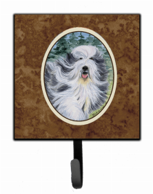 Bearded Collie 2 Artwork Leash or Key Holder