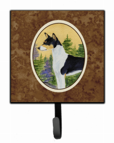 Basenji 1 Artwork Leash or Key Holder