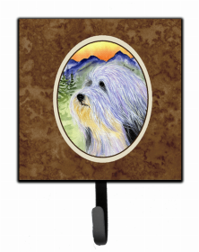 Bearded Collie 3 Artwork Leash or Key Holder