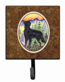 Flat Coated Retriever Artwork Leash or Key Holder