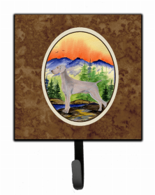 Weimaraner Artwork Leash or Key Holder