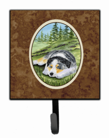 Australian Shepherd 2 Artwork Leash or Key Holder