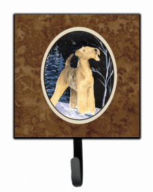 Airedale Terrier 1 Starry Night Artwork Leash or Key Holder