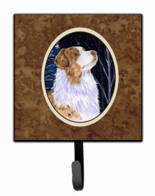 Australian Shepherd 2 Starry Night Artwork Leash or Key Holder