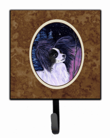Papillon Starry Night Artwork Leash or Key Holder