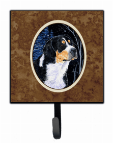Bernese Mountain Dog Starry Night Artwork Leash or Key Holder