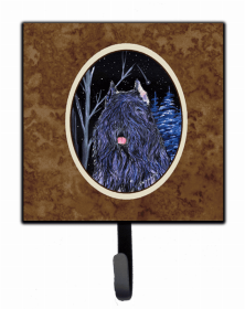 Bouvier des Flandres Starry Night Artwork Leash or Key Holder